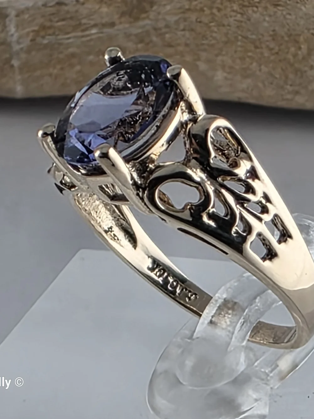 10K Yellow Gold Tanzanite Gemstone Cocktail Ring Size 6 - Solid Gold! 👌🎁